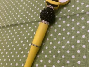 Black Bee Beaded Pen
