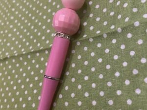 Pretty Pink Beaded Pen