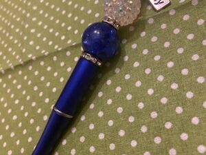 Pray (Blue) Beaded Pen
