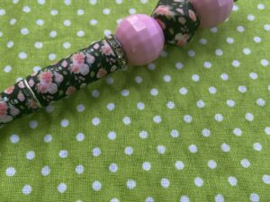 Pink Flower Blossoming Beaded Pen