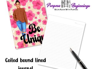 Pink Flower women lined journal/notebook