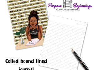 Affirmation Cover plain lined notebook/Journal