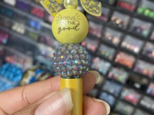 Yellow Focus on the Good Bow Pen