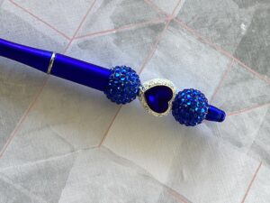 A whole lot of Blue (writes in black ink)