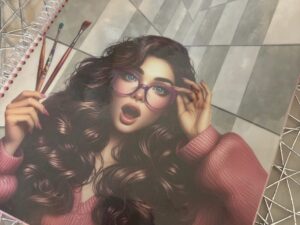 Girl Boss Write and Do Journal with pink pages.