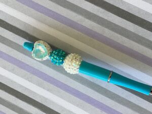 Light Blue Heart Pen